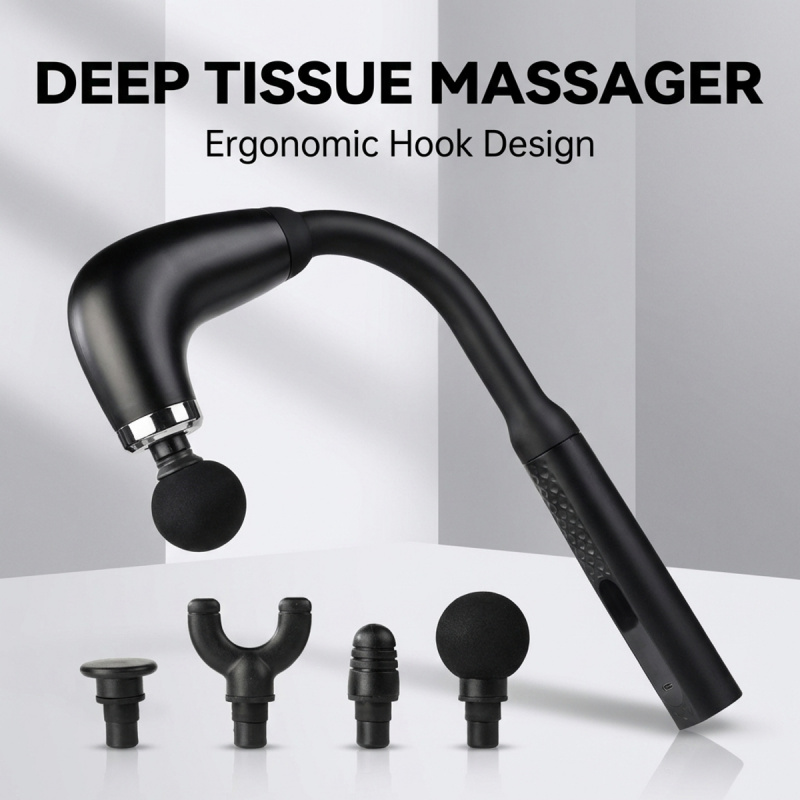 4개의 헤드가 있는 전기 근육 마사지 건, 통증 완화를 - Health Wellness Massage 리뷰 및 가격