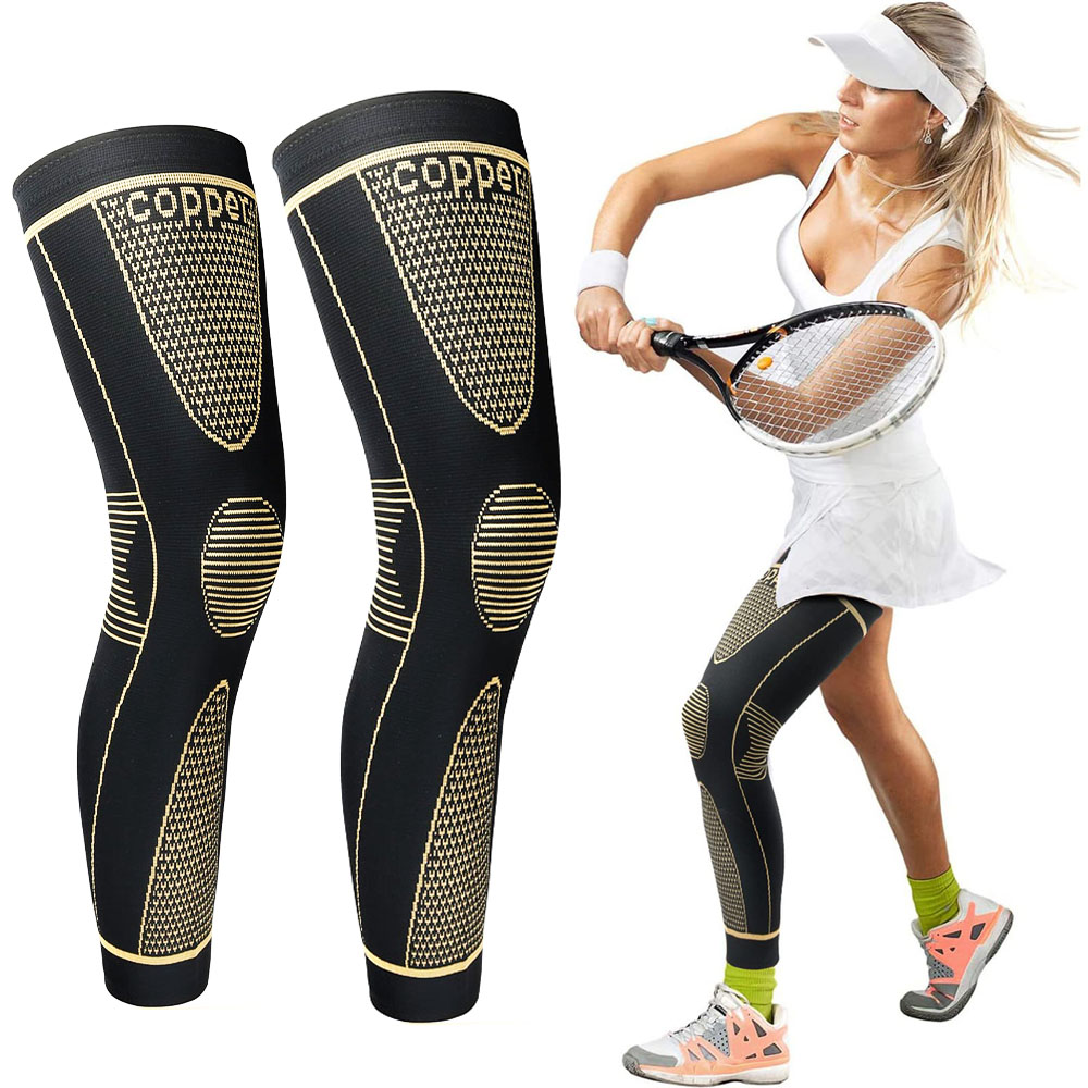 구리 성분 함유 긴 압박 무릎 보호대, 남녀 농구, 사 - Compression Knee Sleeve 리뷰 및 가격