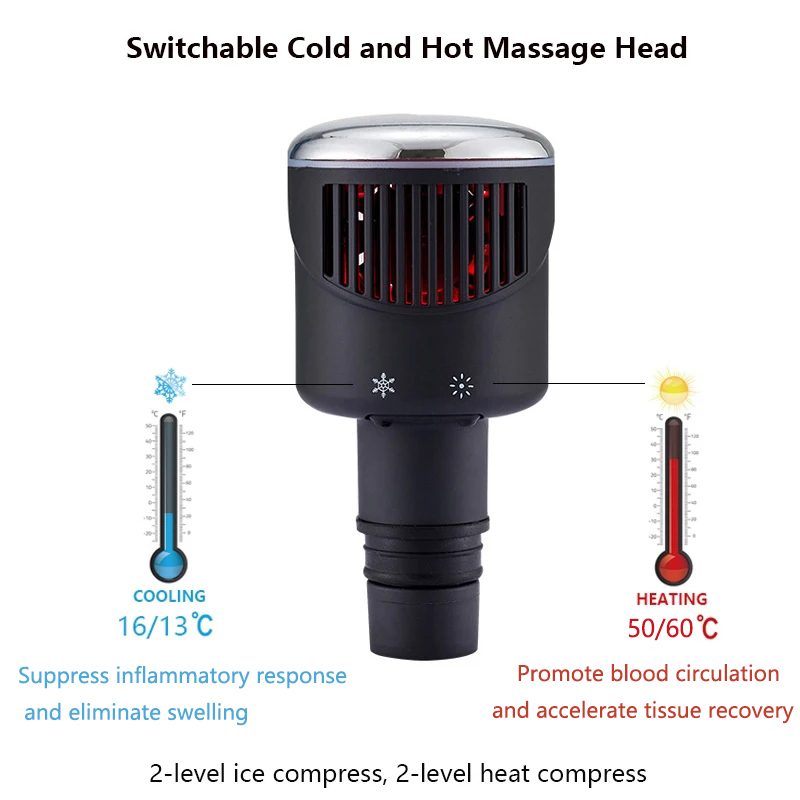 새로운 열-냉 근막 건 마사지 헤드 19mm 구경 범용 - Health Wellness Massage 리뷰 및 가격