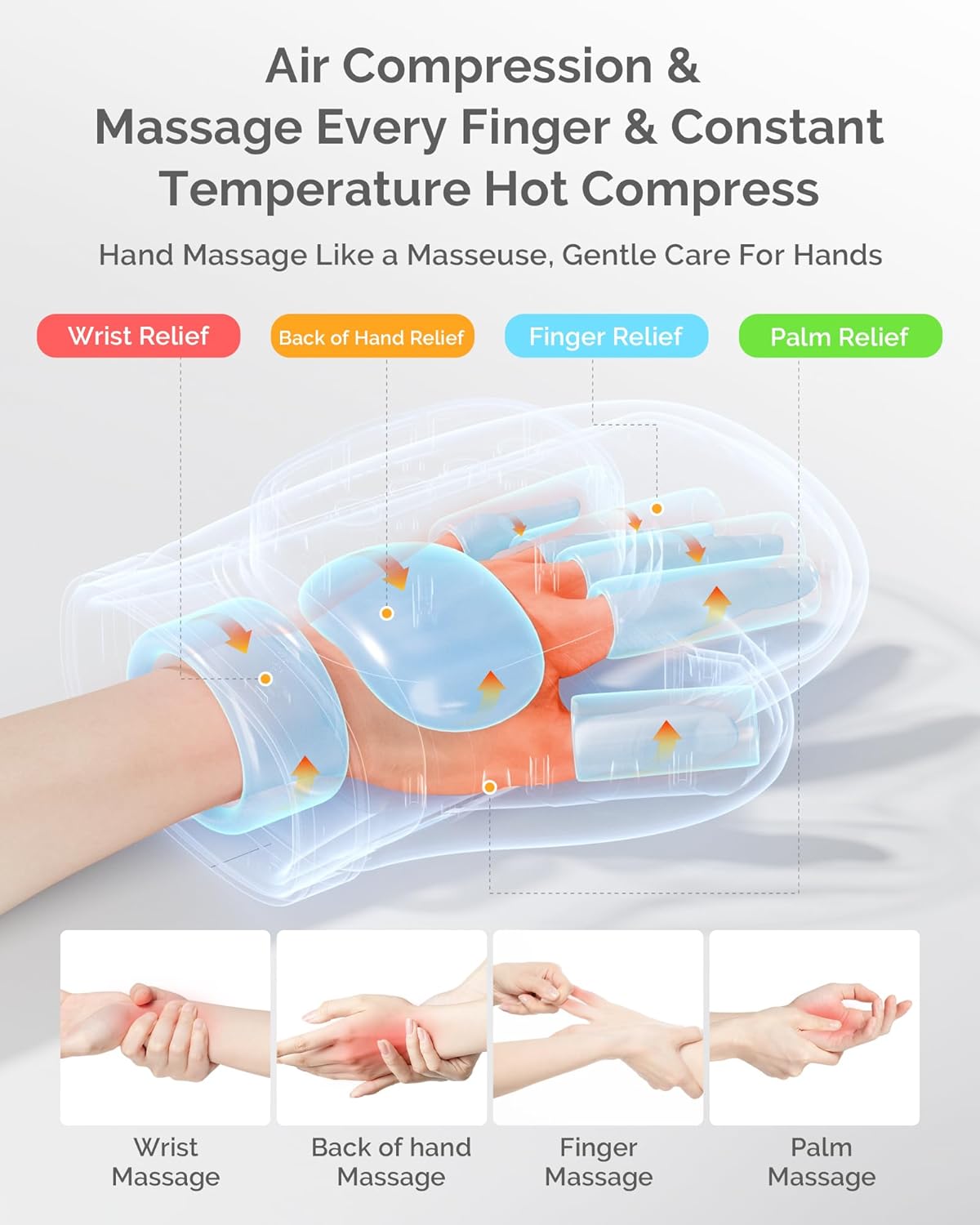 에어백 압축 기능이 있는 손 마사지기, 손가락, 손목, - Health Wellness Massage 리뷰 및 가격